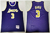 Lakers 3 Anthony Davis Purple Hardwood Classics Swingman Jersey,baseball caps,new era cap wholesale,wholesale hats